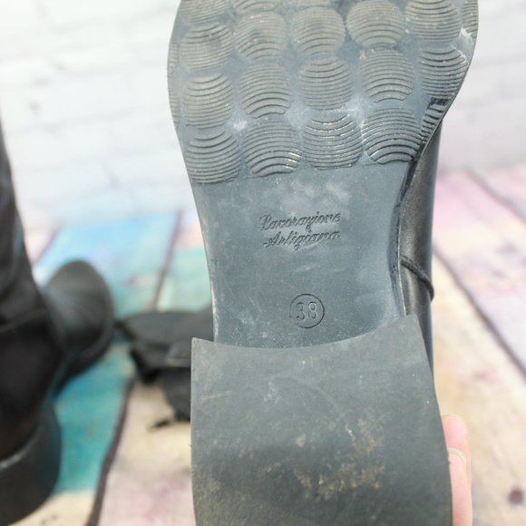 Lavorazione Artigiana Tall Zip Boots Size 38 / 8 - Picture 9 of 10